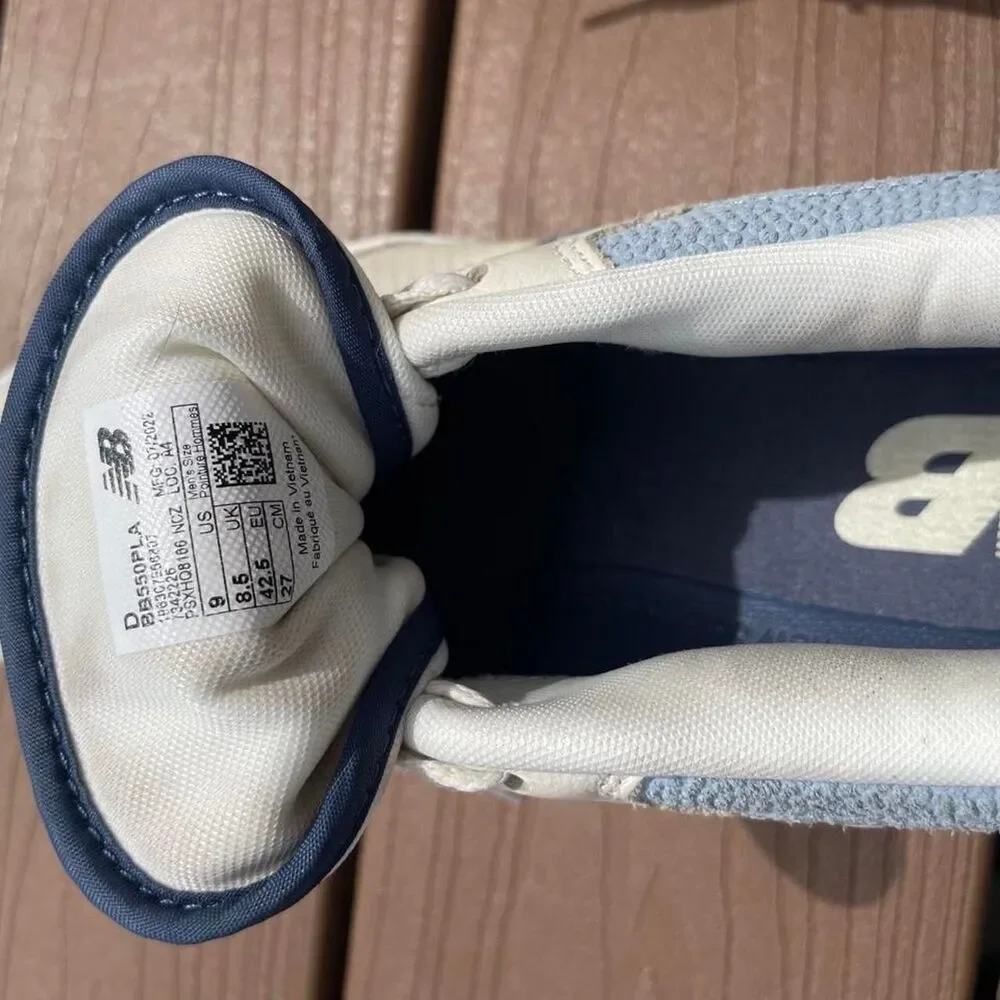 New-balance Men's Cream and Blue Trainers